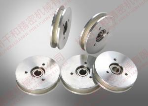 China White Aluminum Ceramic Wire Roller oil winding wire guide pulley fine polishing Ra 0.2 on sale