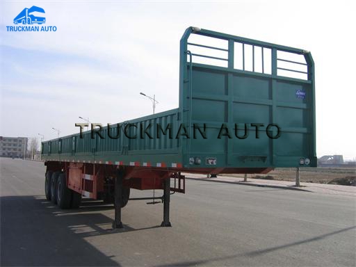 Side Wall Semi Tractor Trailer , Custom Semi Trailers Overall 12500x2500x1500mm