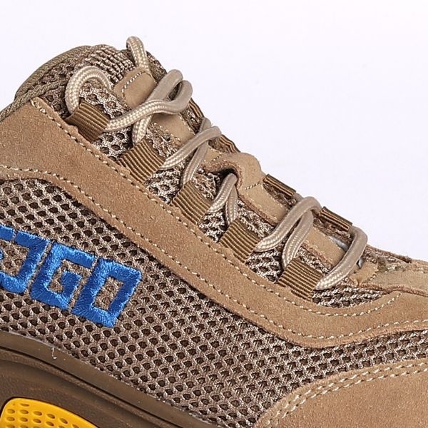 Steel Insole And Microfiber Leather Mesh Upper Material Protective Shoes With Low Top Safety Shoes