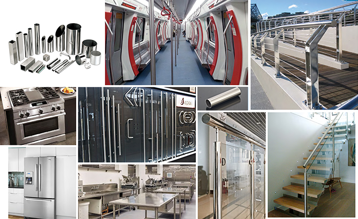 316 403 409 Exhaust Stainless Steel Decorative Pipe JIS Welded 3 Inch