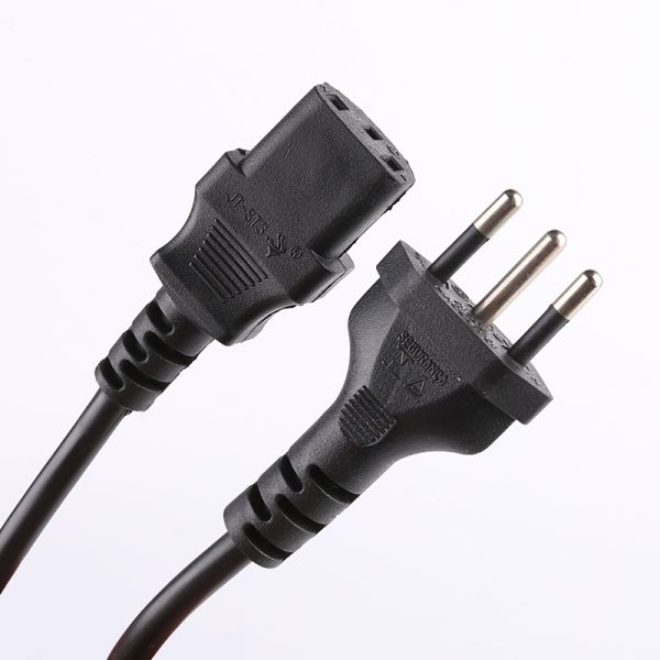 3 Pin Switzerland Swiss Plug Power Cord with Safety Mark and Copper Conductor H05VV-F