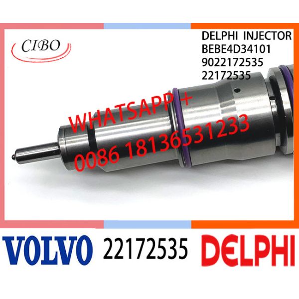 22172535 BEBE4D34101 Fuel engine Diesel Injector 22172535 BEBE4D34101 9022172535 E3.18 for VOL D12 3150