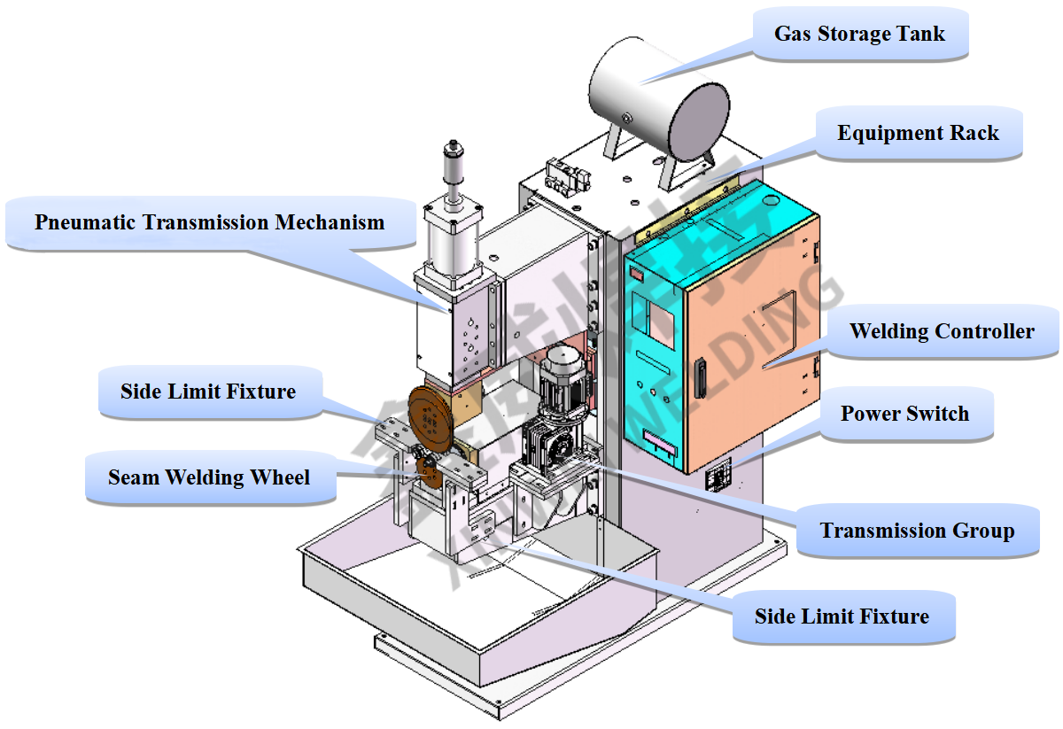 Ice Maker Connector Circumference Roller Seam Welder Welding Equipment
