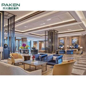 Luxury Hilton Hotel Lobby Furniture Living Room Sofa Plywood Core