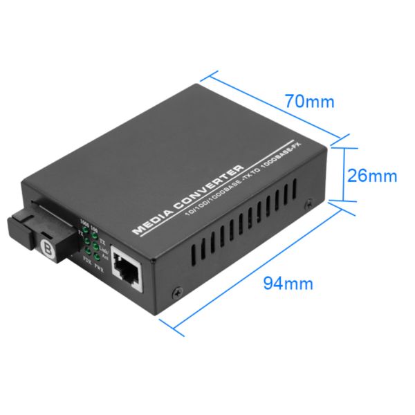 10/100/1000M Rj45 Fiber Optical Converter FC ST FTTB Single Mode