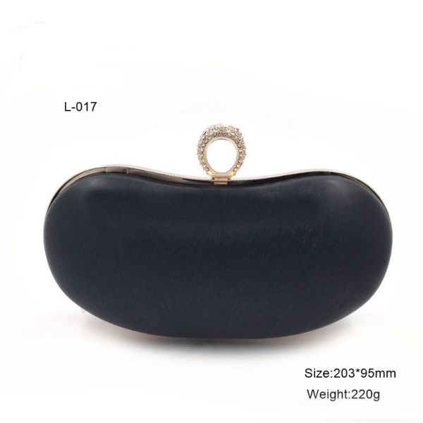 Bag accessories oval shape gold metal purse frame with plastic box
