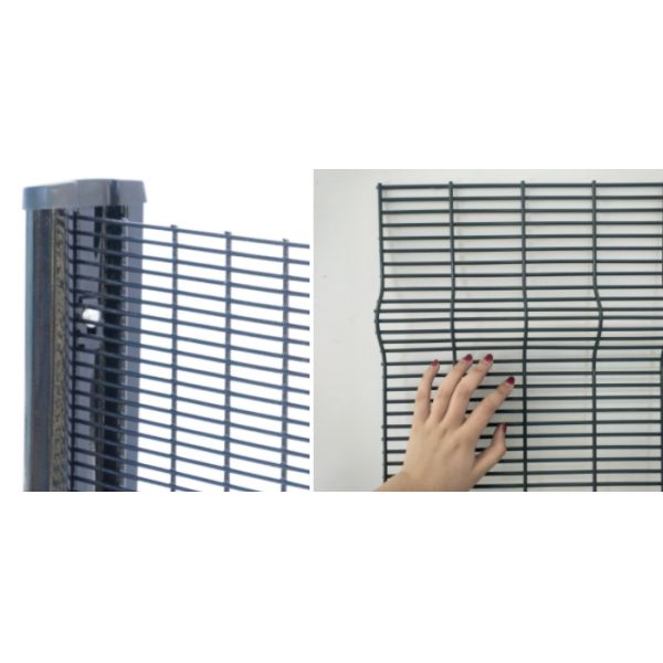 Galvanized / Powder Coated 358 Security Fencing For Garden 3" × 0.5"