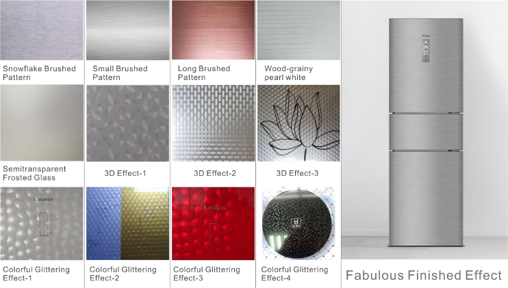 High End Oil Proof Refrigerator Door Panels made of Toughened Tempered Glass