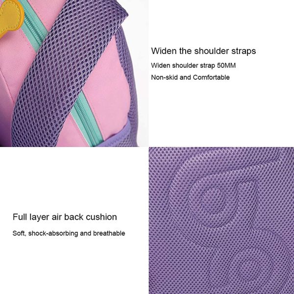 Lighweight Durable Kids Toddler Backpack Girls 3D Cartoon School Daycare Nursary Travel Bags