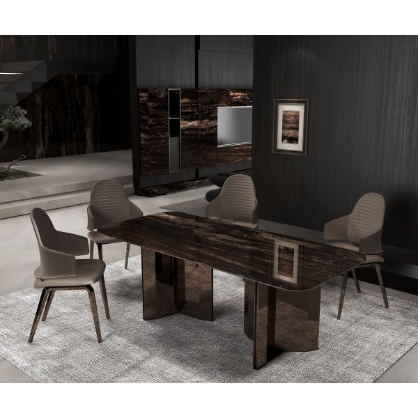 Sri Lanka Sandy Brown Marble Slab Luxury Wall Flooring Stone With Polished Surface