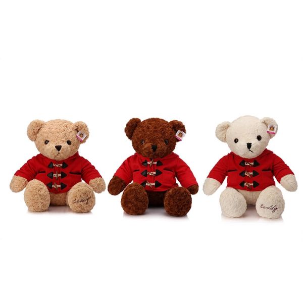 Hot selling Children stuffed plush animal toys teddy bear with coat