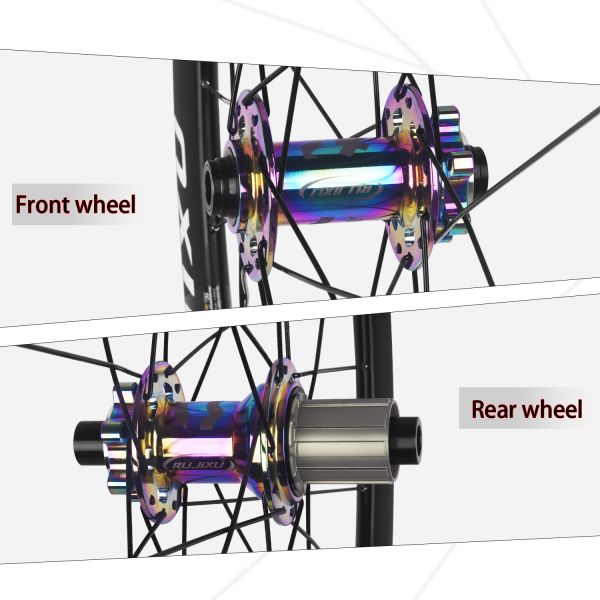 RUJIXU High Quality 700C 35mm Road Bike Wheelset Disc Brake Circular Spokes Clincher Aluminum Alloy Bicycle Wheel
