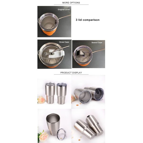 Double Wall Vacuum Insulated 900ML 30OZ Stainless Steel Tumbler