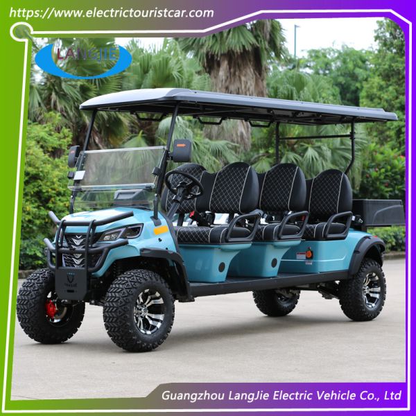 6 Person Electric Golf Carts Mini Battery Operated Golf Buggy Safety For Children