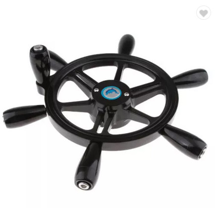 380mm 10FT Aluminum Steering Wheel , 15 Inch Boat Steering Wheel