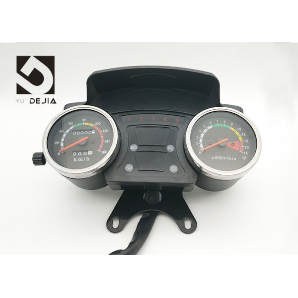Oriental Red F2 Motorcycle Digital Speedometer Odometer High Beam Turn Around