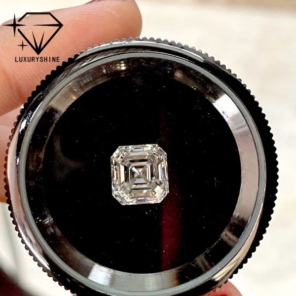 LuxuryShine VVS-VS 0.1-10CT Asscher Shape Lab Grown Diamond D-F Color white diamond With IGI Certificate 3EX Cut Stones