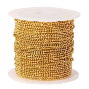 Stainless Steel Metal Ball Chain Necklace Bead Chain Roll