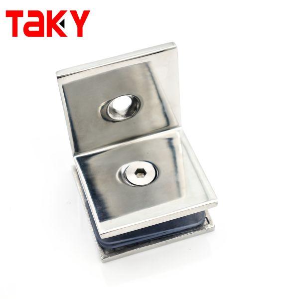 316 Stainless Steel Frameless Glass Corner Clamp for 8-12mm Shower Doors