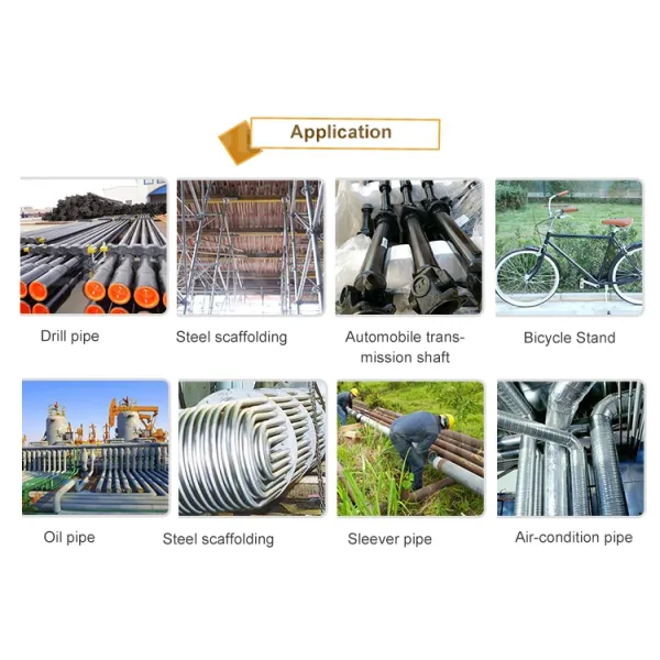 Round Section Shape Steel Pipe in Random Length for Industrial Applications