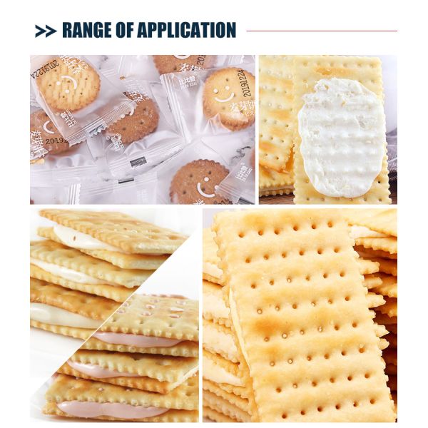 Easy Control Sorting Automatic Cookie Biscuit Stacking Machine For Biscuit Product Line