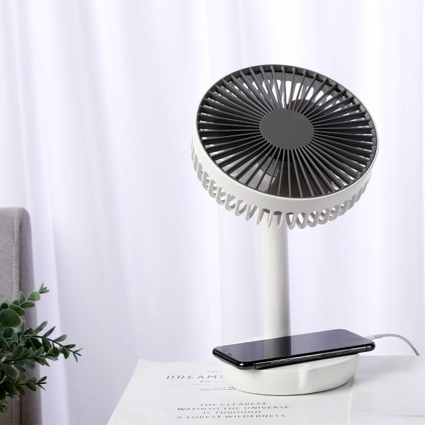 Portable Rechargeable Air Circulator Table Fan Charging your Phone