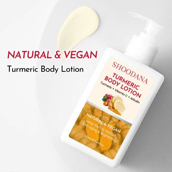 OEM Vegan Lemon Turmeric Kojic Acid Whitening Face & Body Brightening Nourishing Vitamin C Collagen Cream for Women