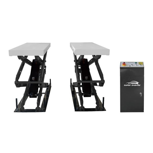 Pneumatic Release Car Lifting Equipment 330mm-2030mm Height3T Scissor Lift