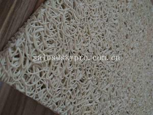 Quality White Waterproof Rubber Mats PVC Coil Mats Memory Plastic , 4000 G/M2 wholesale
