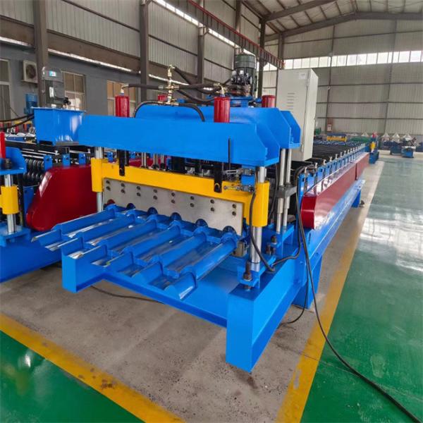 Aluminum hydraulic shear glazed tile roll forming machine step tile making machine