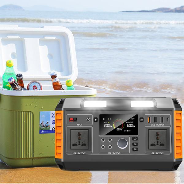 600W Solar Outdoor Portable Lithium Battery Pack Photovoltaic Mobile Power Station