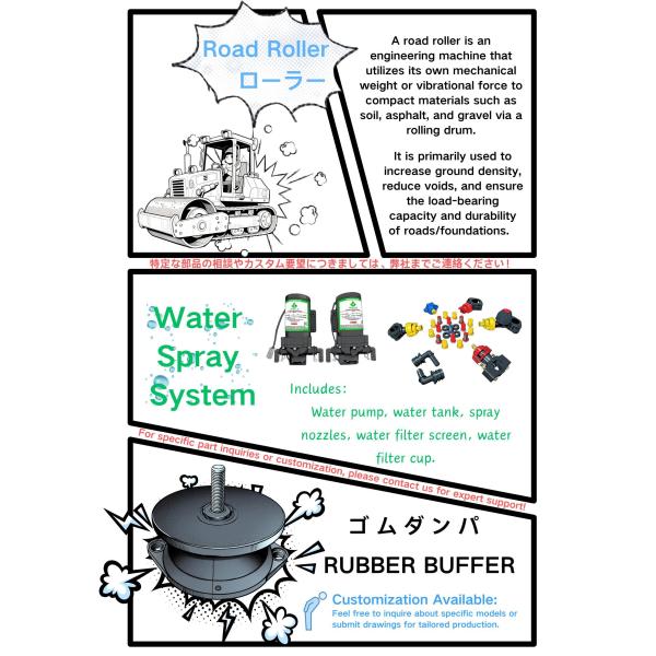 Hamm Road Roller Spare Parts DC 12V Diaphragm Pump Bomag Dynapac CC422-851124