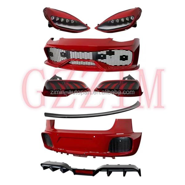 Tesla Body Kit Front Lip Side Skirts Rear Diffuser Spoiler Headlamp Taillamp Custom Color