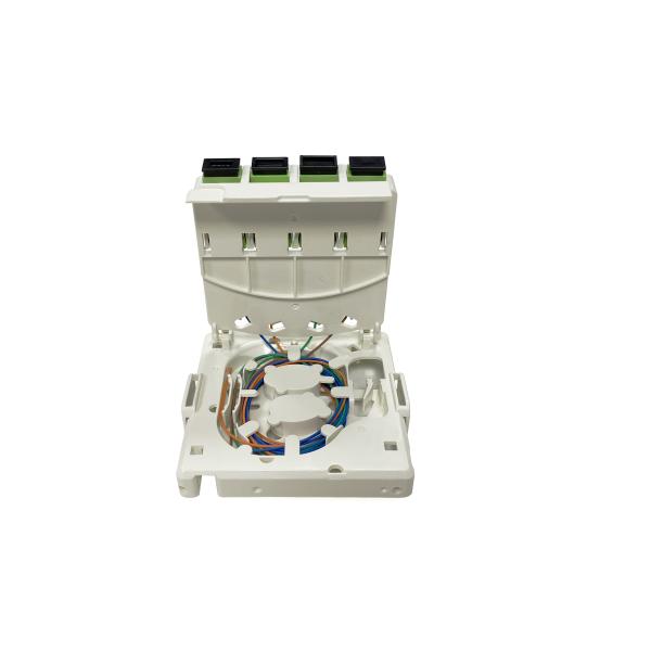 4port Small Indoor Fiber Termination Box For 35mm DIN Rack Mounted