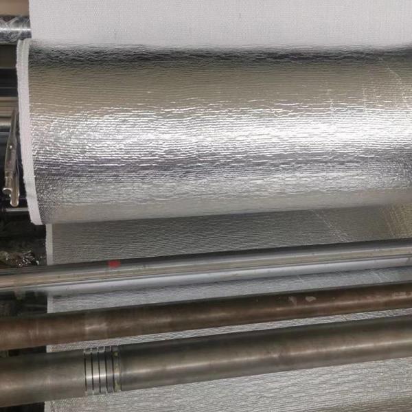 Insulated Silver Aluminum Foil Fiberglass Cloth For Heat Reflection Waterproof