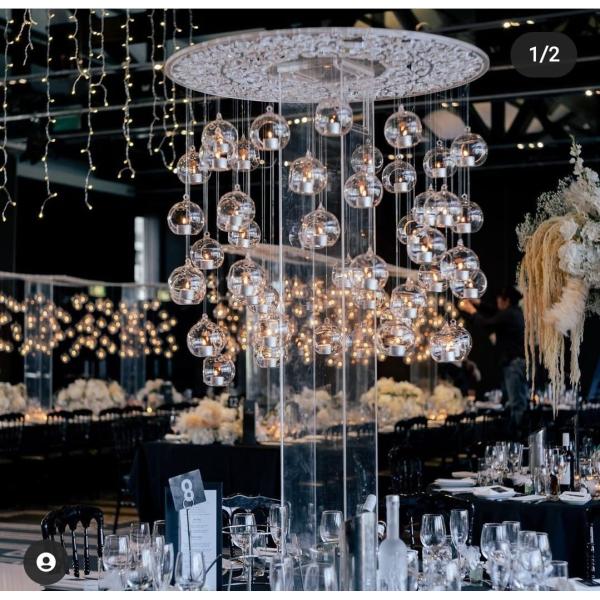 Gold Sparkle Pearl Napkin And Ring Set Diamond For Wedding Dinner Table