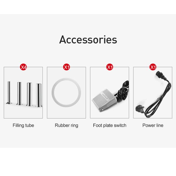 Full Automatic Electric Sausage Filling Machine 15L Stainless Steel