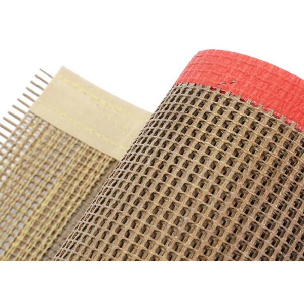 E Fiber Glass Heat Resistant Tape Mesh Conveyor Belt Width 300mm Or 400mm