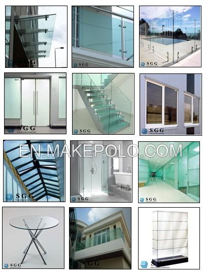 ultra clear safety tempered glass price(3mm 4mm 5mm 6mm 8mm 10mm 12mm 15mm 19mm thick)