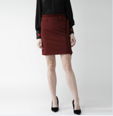 Ruffle Hem Asymmetric Lace Skirt For Women