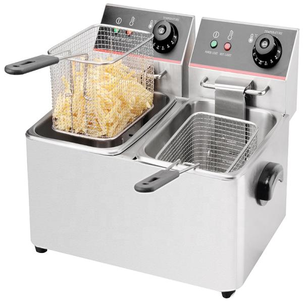 350*500*515mm 12L Gas Plastic Deep Fryer with Basket Made of Stainless Steel 201/304