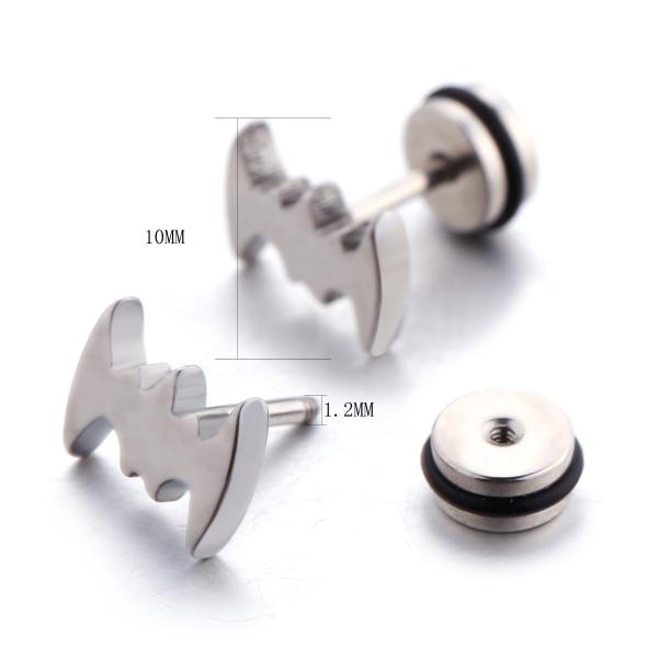 Cool Man Stainless Steel Body Piercing Jewelry Fashion Ear Studs