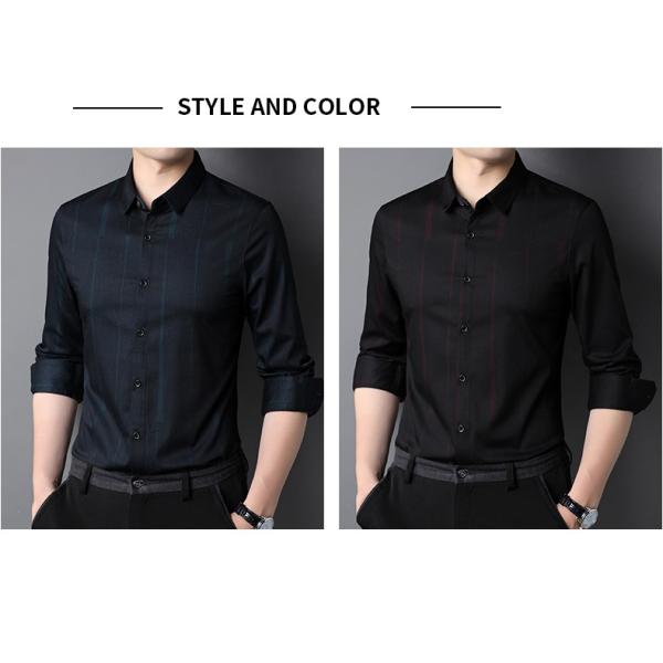 DRESS SHIRTS Custom Formal Shirt For Men Polyester Cotton Long-Sleeved Slim Casual Shirt