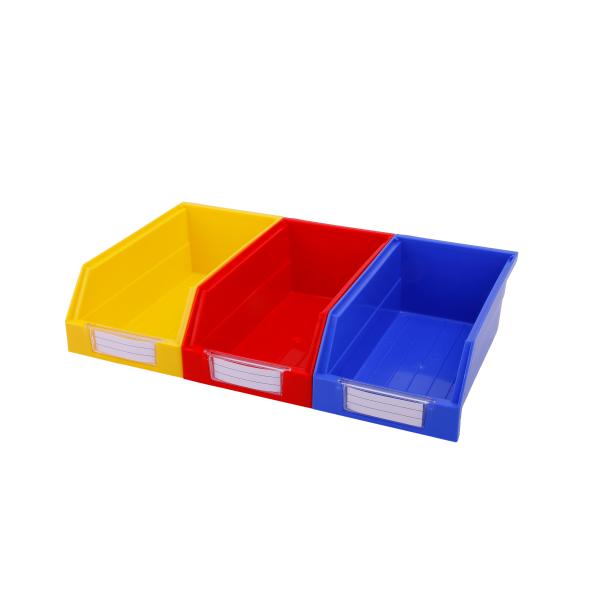 Organize Supplies with Foldable Hanging Parts Storage Shelf Bins in Industrial Environment