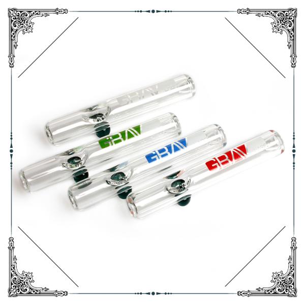 4 Inches Steamroller Smoking Glass Tube For Smoking Hand Pipes 2 Cm Diameter Tube