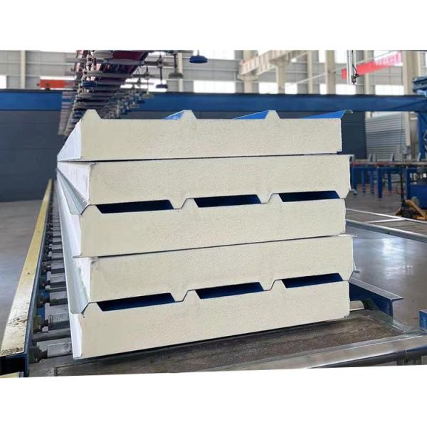 PIR Foam Wall Insulated PU Roof Panel Polyurethane Corrugated Sandwich Panel 950mm