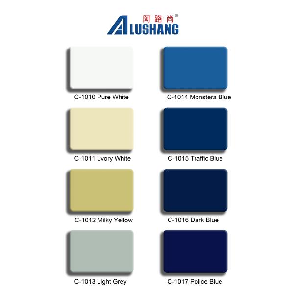 Up To Length Limit Polyvinylidene Fluoride Aluminum Composite Panel With Non-standard Sizes Scratch Resistance Rated ≥3H