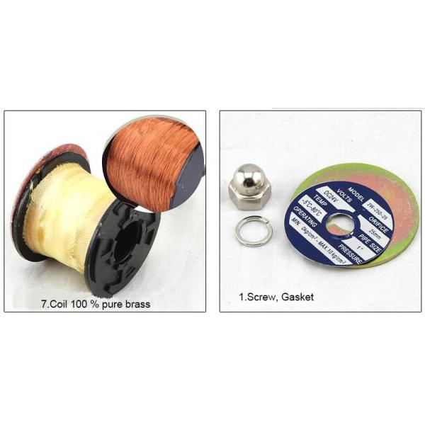 2/2 Way High Temperature Normally Open Water Solenoid Valve 220 Volt 1/2 Inch