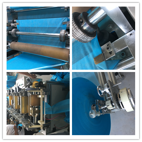 3350mm Length Cap Manufacturing Machine , 1200mm Height Surgical Cap Making Machine