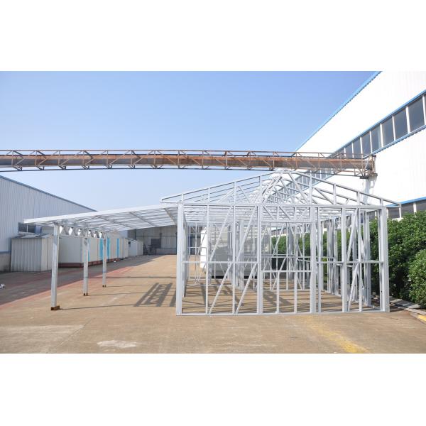 Light Steel Frame Structure Fireproof Metal Car Sheds / Waterproof Car Storage Sheds in Australia Standard